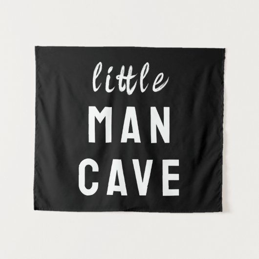 Kleine Man Cave Jongenskamer Slaapkamer Speelkamer Wandkleed (Voorkant (horizontaal))