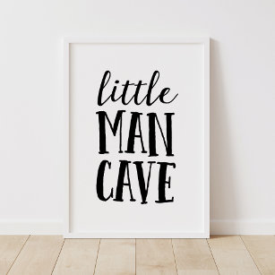 Kleine Man Cave Woodland Nursery Poster
