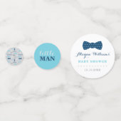 Kleine Man Confetti, Navy Blue, Baby Blue Confetti (Achterkanten)