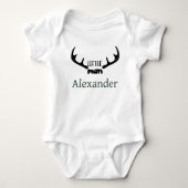Kleine Man Hertengewei Baby Bodysuit  (Voorkant)