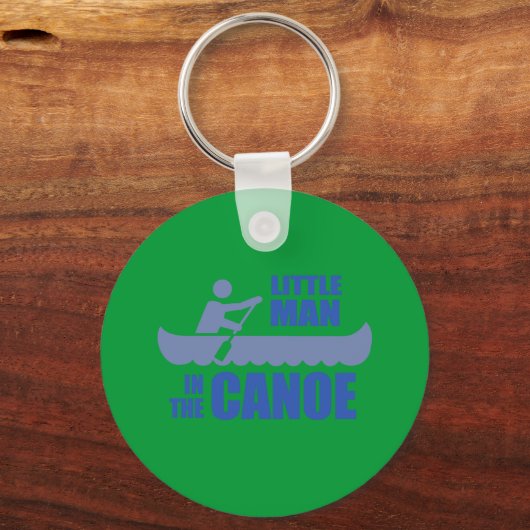 Kleine man in de kano sleutelhanger (Voorkant)