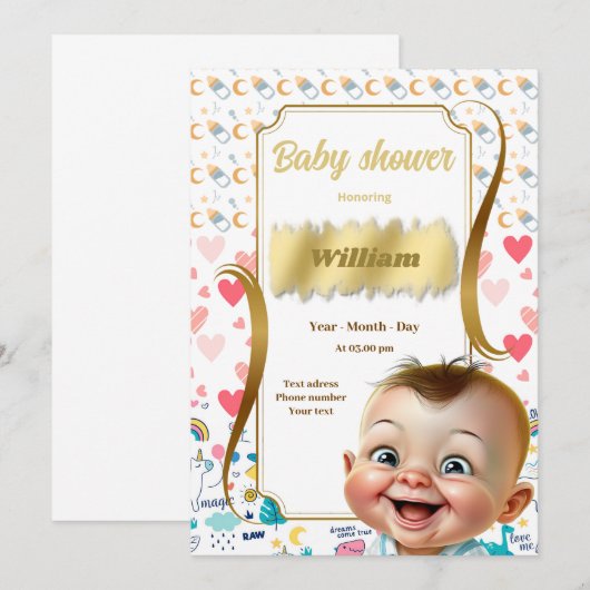 Kleine man in zicht! kaart (Voorkant / Achterkant)