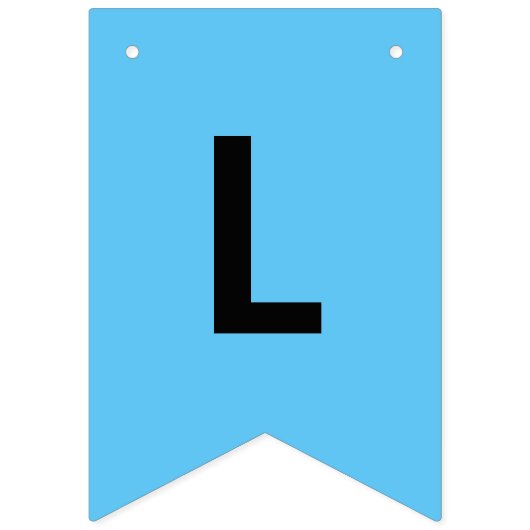 "KLEINE MAN IS 1" - EERSTE BIRTHDAAG - blauw Vlaggetjes (Tweede vlag)