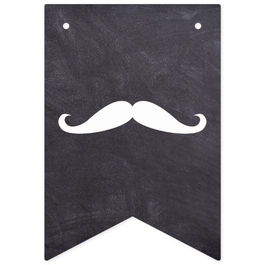 "KLEINE MAN IS 1" - EERSTE BIRTHDAAG - blauw Vlaggetjes (Eerste vlag)