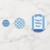 Kleine Man Jongen's eerste verjaardag Confetti (Voorkanten)