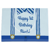 Kleine Man Jongen's eerste verjaardag Groot Cadeauzakje (Voorkant)