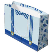 Kleine Man Jongen's eerste verjaardag Groot Cadeauzakje (Achterkant Gekanteld)