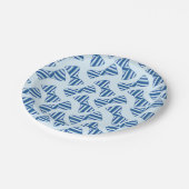 Kleine Man Jongen's eerste verjaardag Papieren Bordje (Gekanteld)