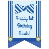 Kleine Man Jongen's eerste verjaardag Vlaggetjes (Eerste vlag)