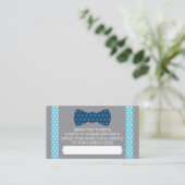 Kleine Man Luier Raffle Ticket, Baby Blauw, Navy Informatiekaartje (Staand voorkant)