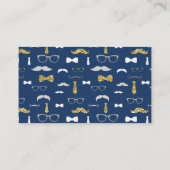 Kleine Man Luier Raffle Ticket, Goud, Navy Informatiekaartje (Achterkant)