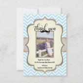 Kleine Man | Mustache Theme THANK JOU Baby shower Bedankkaart (Voorkant)