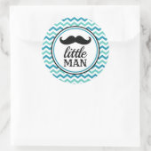 Kleine Man snor Baby shower Stickers - LM (Tas)