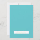 Kleine Man snor Baby shower uitnodiging (Achterkant)