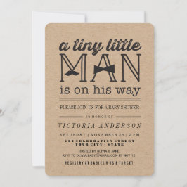 Kleine Man snor strik Stropdas Kraft Boy Baby show Kaart