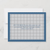 Kleine Man snor Stropdas Baby shower dank u Bedankkaart (Achterkant)