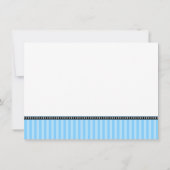 Kleine Man Stropdas Bodysuit Blue Black Boy Baby s Kaart (Achterkant)