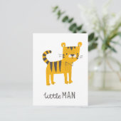 Kleine Man | Stropdas van de tijgerboot Briefkaart (Staand voorkant)