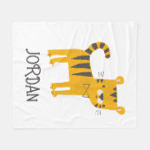 Kleine Man | Stropdas van de tijgerboot Fleece Deken (Voorkant (Horizontaal))