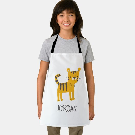 Kleine Man | Stropdas van de tijgerboot Schort (Insitu)