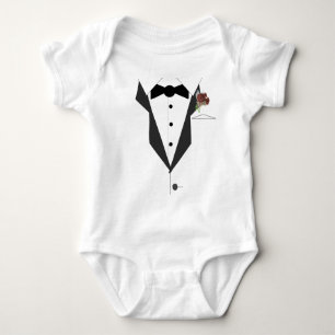 Kleine Man Tuxedo Romper