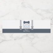 Kleine Mannen Flessenwikkelaar met Bow-Stropdas Waterfles Etiket (Enkel label)