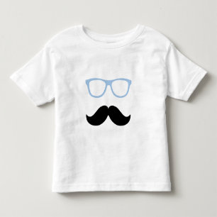 Kleine Mannen snor en bril kinder t-shirt
