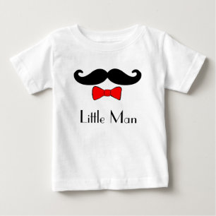 Kleine Mannen snor en rode bowtie