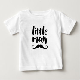 Kleine mannen snor typografie kinder T-shirt