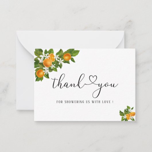 Kleine mantie bedankt notitiekaartje (Voorkant)