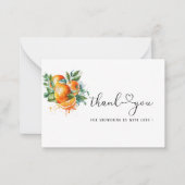 Kleine mantie bedankt notitiekaartje (Voorkant)