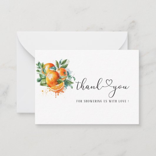 Kleine mantie bedankt notitiekaartje (Voorkant)