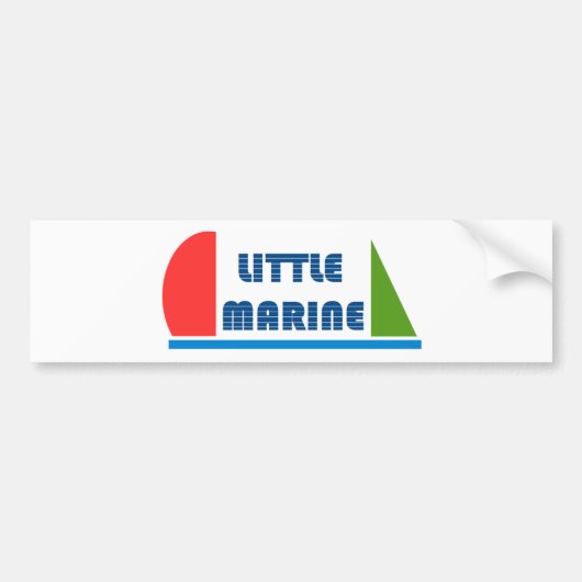 kleine marine bumpersticker (Voorkant)