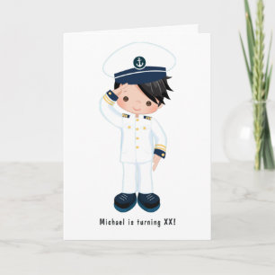 Kleine marine jongen nautisch verjaardagsfeest fot
