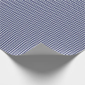 Kleine marineblauw en witte hond cadeaupapier (Hoek)