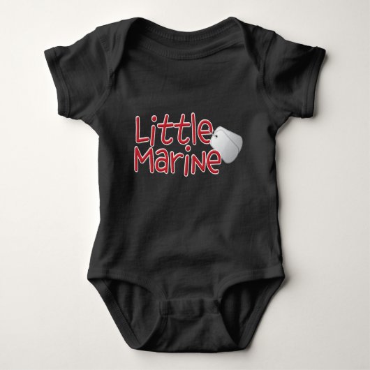 Kleine marinier - Militaire Baby Romper (Voorkant)