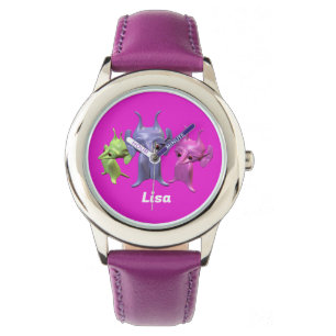 Kleine martianen gepersonaliseerd horloge