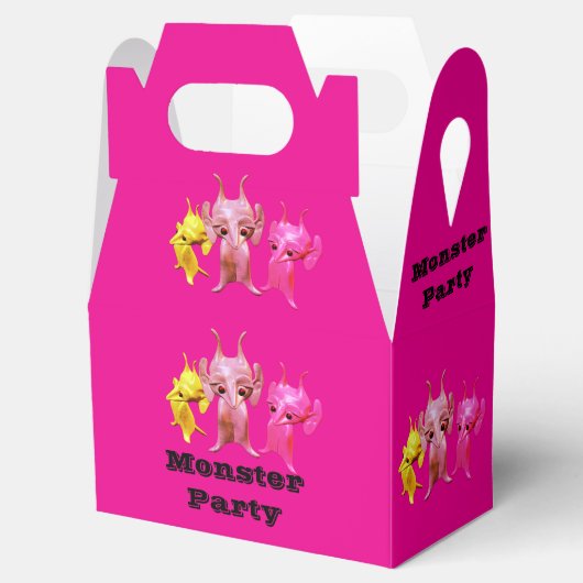 Kleine martianen, gepersonaliseerd voor kinderen. bedankdoosjes (Geopend)