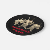 Kleine martianen, gepersonaliseerd voor kinderen. papieren bordje (Gekanteld)