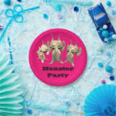 Kleine martianen, gepersonaliseerd voor kinderen. papieren bordje (Feest)