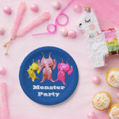 Kleine martianen, gepersonaliseerd voor kinderen. papieren bordje (Feest)