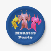 Kleine martianen, gepersonaliseerd voor kinderen. papieren bordje (Voorkant)