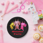 Kleine martianen, gepersonaliseerd voor kinderen. papieren bordje (Feest)