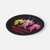 Kleine martianen, gepersonaliseerd voor kinderen. papieren bordje (Gekanteld)