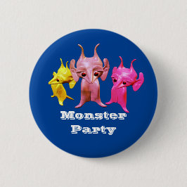 Kleine martianen, gepersonaliseerd voor kinderen. ronde button 5,7 cm