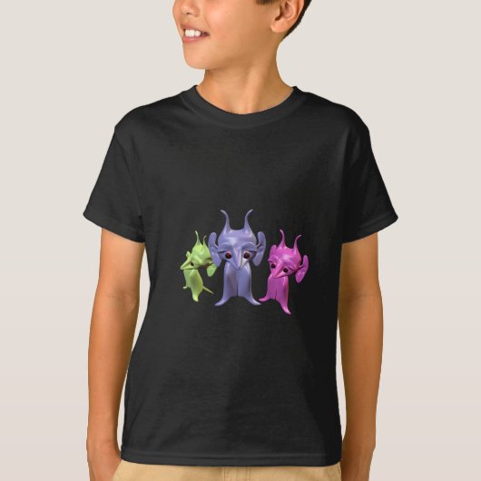 Kleine martianen t-shirt (Voorkant)
