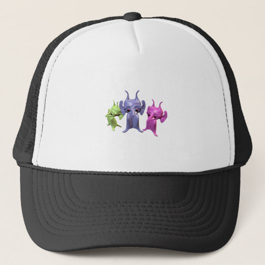 Kleine martianen trucker pet (Voorkant)