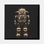 Kleine Mechanische Steampunk Stijl Robot Magneet (Voorkant)