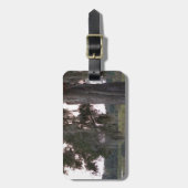 Kleine meer- en mos-bedekte bomen bagagelabel (Voorkant verticaal)