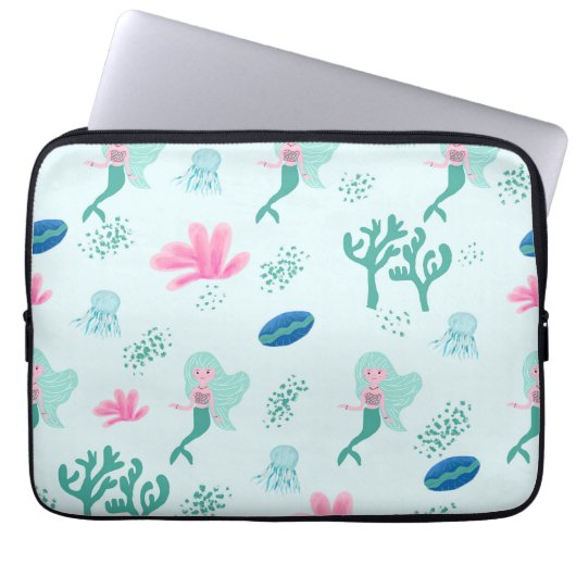 Kleine Meerjungfrau Laptop Sleeve (Voorkant)